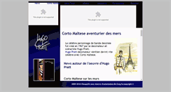 Desktop Screenshot of corto-maltese-aventurier-des-mers.net